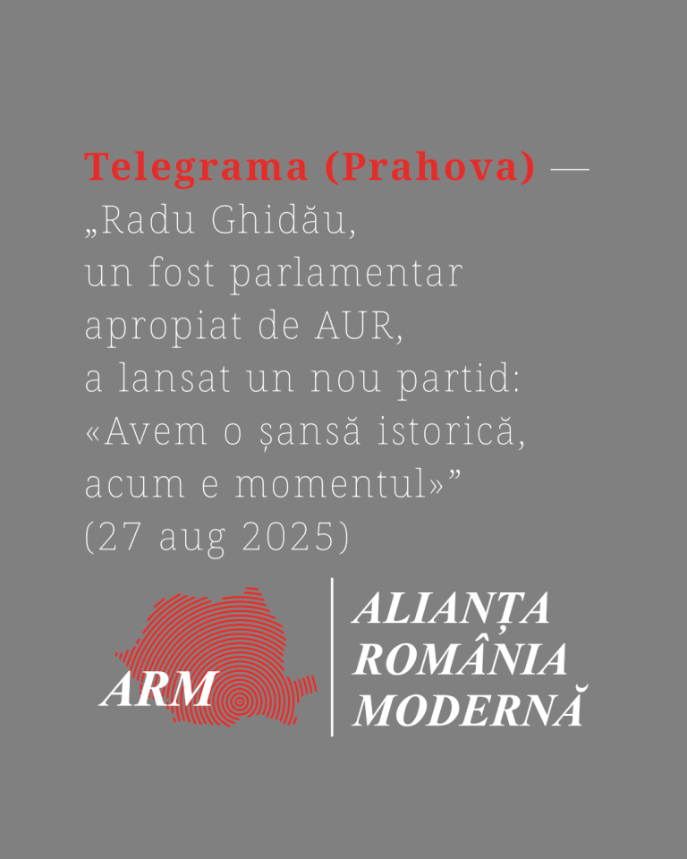 Apariții în presă 27 august 2025 [Telegrama.ro]