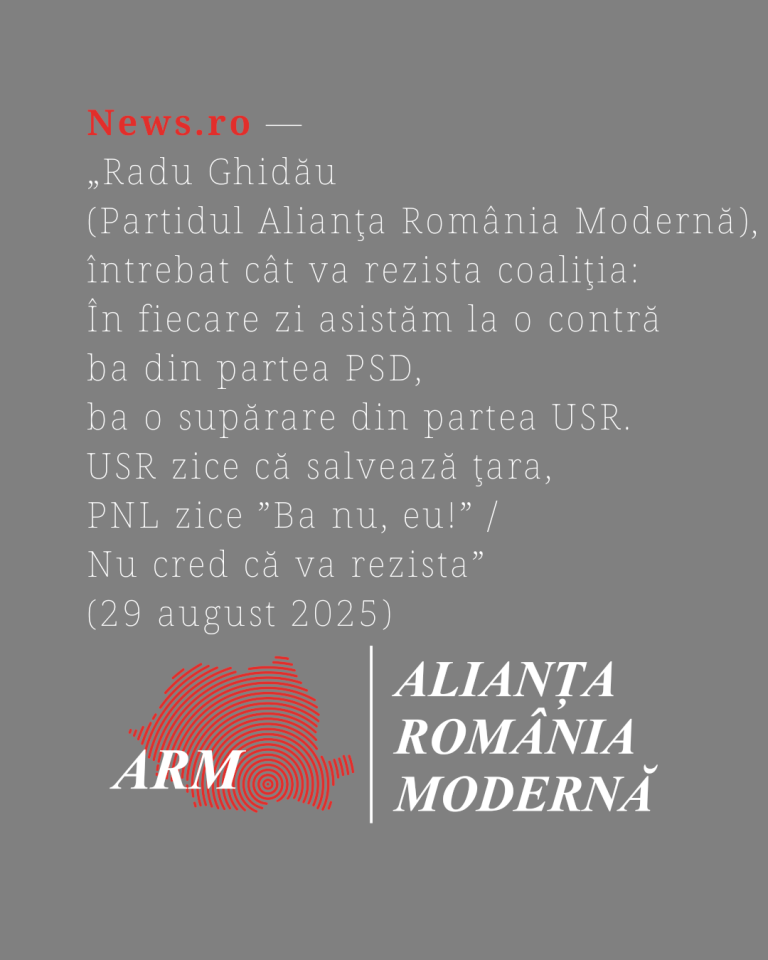 Apariții în presă 29 august 2025 [News.ro]