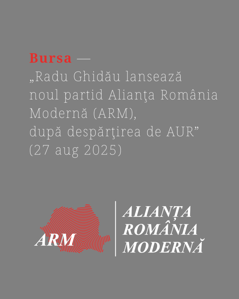Apariții în presă 27 august 2025 [Bursa.ro]