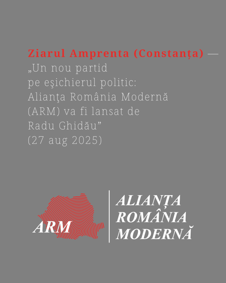 Apariții în presă 27 august 2025 [ZiarulAmprenta.ro]